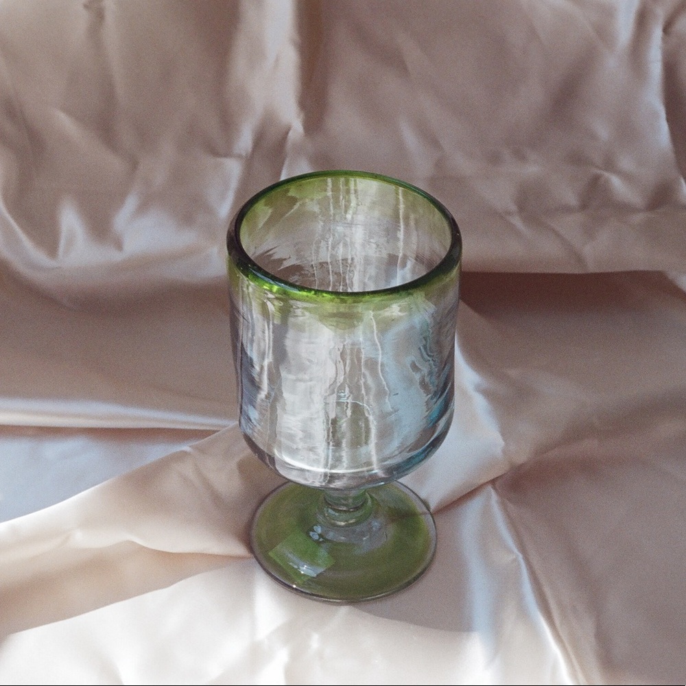 Green detailed glass